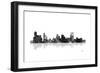 Memphis Tennessee Skyline BG 1-Marlene Watson-Framed Giclee Print