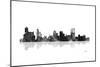 Memphis Tennessee Skyline BG 1-Marlene Watson-Mounted Giclee Print