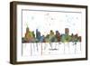 Memphis Tennessee Skyline MCLR 1-Marlene Watson-Framed Giclee Print