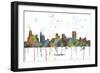 Memphis Tennessee Skyline MCLR 1-Marlene Watson-Framed Giclee Print