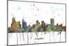 Memphis Tennessee Skyline MCLR 1-Marlene Watson-Mounted Giclee Print