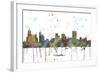 Memphis Tennessee Skyline MCLR 1-Marlene Watson-Framed Giclee Print