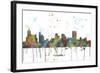 Memphis Tennessee Skyline MCLR 1-Marlene Watson-Framed Giclee Print