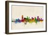 Memphis Tennessee Skyline-Michael Tompsett-Framed Art Print