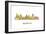 Memphis Tennessee Skyline-Marlene Watson-Framed Giclee Print