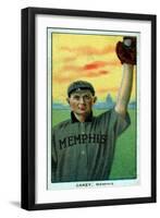 Memphis, TN, Memphis Southern League, Scoops Carey, Baseball Card-Lantern Press-Framed Art Print