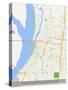 Memphis, United States of America Map-null-Stretched Canvas
