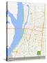 Memphis, United States of America Map-null-Stretched Canvas