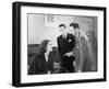 Men Accusing a Young Woman-null-Framed Photo