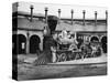 Men and Canadian Locomotive-null-Stretched Canvas