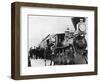 Men and Canadian Steam Locomotive-null-Framed Photographic Print