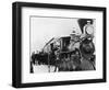 Men and Canadian Steam Locomotive-null-Framed Photographic Print