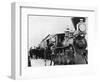 Men and Canadian Steam Locomotive-null-Framed Photographic Print