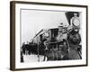 Men and Canadian Steam Locomotive-null-Framed Photographic Print