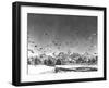 Men And Equipment Being Parachuted Over Korea-Stocktrek Images-Framed Photographic Print