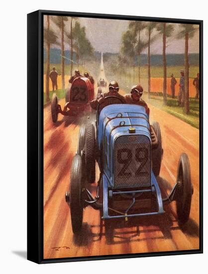 Men and Motors: Race Track Pioneers-Roy Nockolds-Framed Stretched Canvas