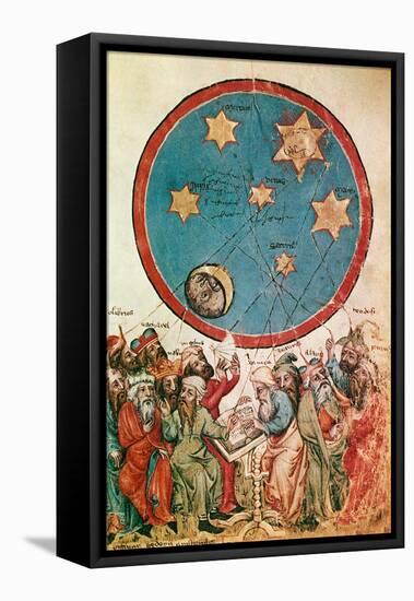 Men and Their Guiding Stars-Science Source-Framed Stretched Canvas