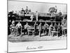 Men and Wolverhampton Locomotive-null-Mounted Photographic Print