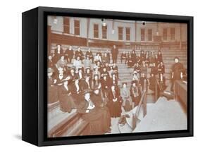 Men and Women Attending a Literature Class, Hackney Downs Secondary School, London, 1908-null-Framed Stretched Canvas