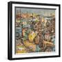 Men and Women in a Washington State Hunger March on U.S. Highway 99 South to Olympia-Ronald Ginther-Framed Giclee Print