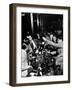 Men and Women in Kansas Roadhouse-null-Framed Photographic Print