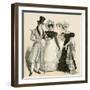 Men and Women of the High European Society Vetus a La Latest Fashion, circa 1820 - High Society Eur-null-Framed Giclee Print