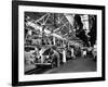 Men and Women Polishing Chevrolets on the Assembly Line at the General Motors Plant-null-Framed Premium Photographic Print