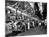 Men and Women Polishing Chevrolets on the Assembly Line at the General Motors Plant-null-Mounted Premium Photographic Print