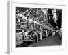 Men and Women Polishing Chevrolets on the Assembly Line at the General Motors Plant-null-Framed Photographic Print