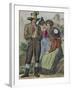 Men and Women Tyrolean Traditional Costumes-null-Framed Giclee Print