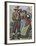 Men and Women Tyrolean Traditional Costumes-null-Framed Giclee Print