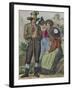 Men and Women Tyrolean Traditional Costumes-null-Framed Giclee Print