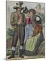 Men and Women Tyrolean Traditional Costumes-null-Mounted Giclee Print