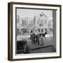 Men and Women, Wearing the Traditional Burqa, Walk Along a Street in Kabul-null-Framed Photographic Print