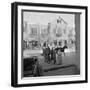 Men and Women, Wearing the Traditional Burqa, Walk Along a Street in Kabul-null-Framed Photographic Print