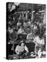 Men and Women Working in the Compass Assembly Room at the Sperry Gyroscope Plant During WWII-null-Stretched Canvas