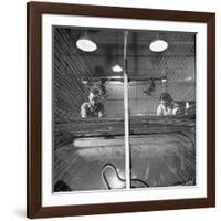 Men and Women Working Together in the Textile Factory-Carl Mydans-Framed Photographic Print