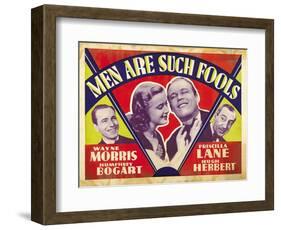 Men Are Such Fools, 1938-null-Framed Art Print