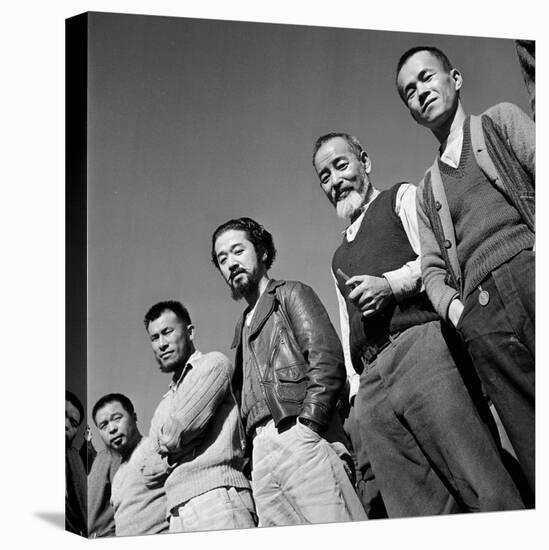 Men at Japanese Internment Camp, Tule Lake, Ca-Carl Mydans-Stretched Canvas