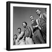 Men at Japanese Internment Camp, Tule Lake, Ca-Carl Mydans-Framed Photographic Print