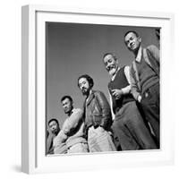 Men at Japanese Internment Camp, Tule Lake, Ca-Carl Mydans-Framed Photographic Print