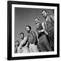 Men at Japanese Internment Camp, Tule Lake, Ca-Carl Mydans-Framed Photographic Print