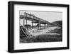 Men Build a Railway Bridge-null-Framed Photographic Print