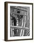 Men Building Ship Out of Wood-Dmitri Kessel-Framed Photographic Print