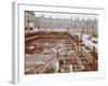 Men Building the Camden Town Sub-Station, London, 1908-null-Framed Photographic Print