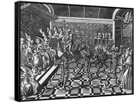 Men Burnt Alive at a Party-J. Harris-Framed Stretched Canvas