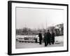 Men by a Canal Boat, Rotterdam, 1898-James Batkin-Framed Photographic Print