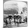 Men Carrying Baskets of Cotton at an Indore Cotton Mill, India, 1900s-null-Mounted Giclee Print