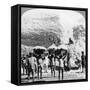 Men Carrying Baskets of Cotton at an Indore Cotton Mill, India, 1900s-null-Framed Stretched Canvas