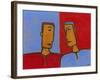 Men Conversing-Marie Bertrand-Framed Giclee Print